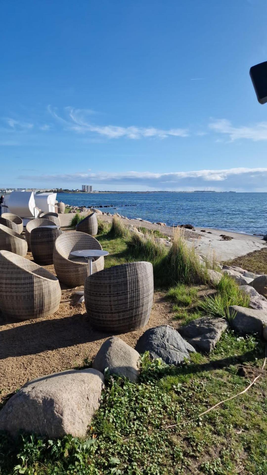 Wohnwagen Auf Dem Wulfenerhals Ca 150M Bis Zum Meer Fehmarn Bagian luar foto