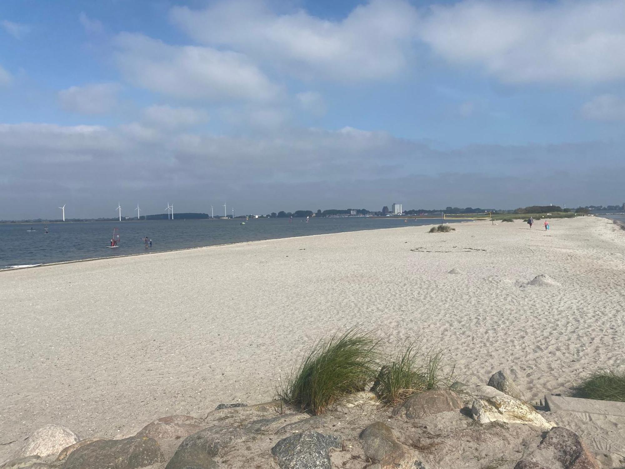 Wohnwagen Auf Dem Wulfenerhals Ca 150M Bis Zum Meer Fehmarn Bagian luar foto