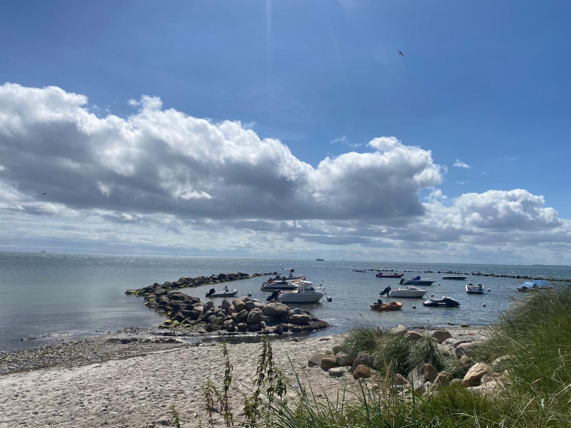 Wohnwagen Auf Dem Wulfenerhals Ca 150M Bis Zum Meer Fehmarn Bagian luar foto