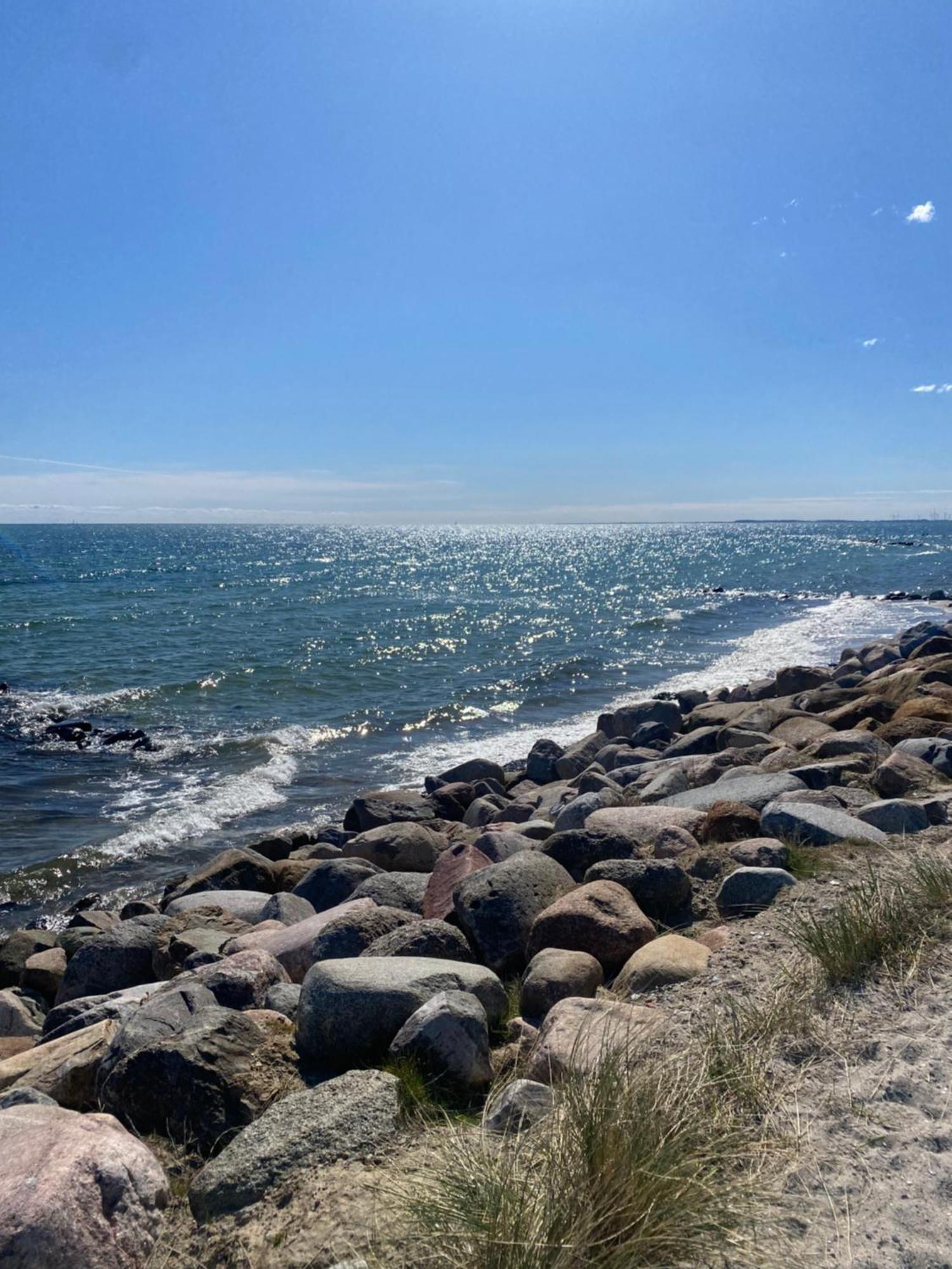 Wohnwagen Auf Dem Wulfenerhals Ca 150M Bis Zum Meer Fehmarn Bagian luar foto